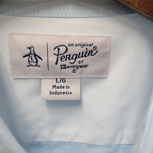 Penguin Men's Slim-Fit Long-Sleeves Button-down Shirt Size Large Excellent... - Picture 6 of 6